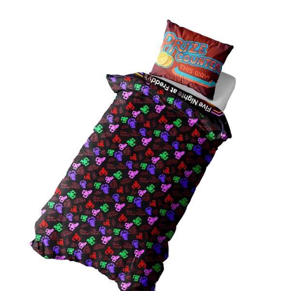 Five Nights At Freddys Security Breach Vändbart Påslakanset Enkelt Multicoloured Single