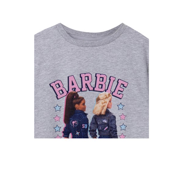 Barbie Girls High School T-shirt med korta ärmar 5-6 år Grå M Grey Marl 5-6 Years