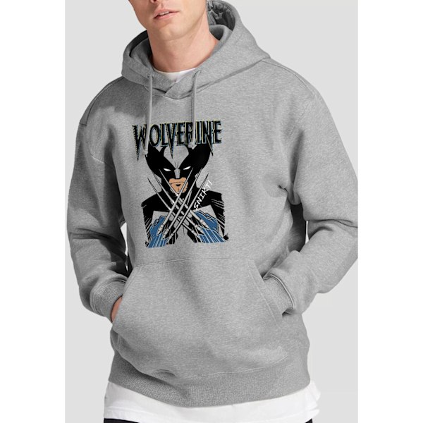 Marvel Herr X-Men Wolverine Action Shot Hoodie M Sport Heather Sport Heather M