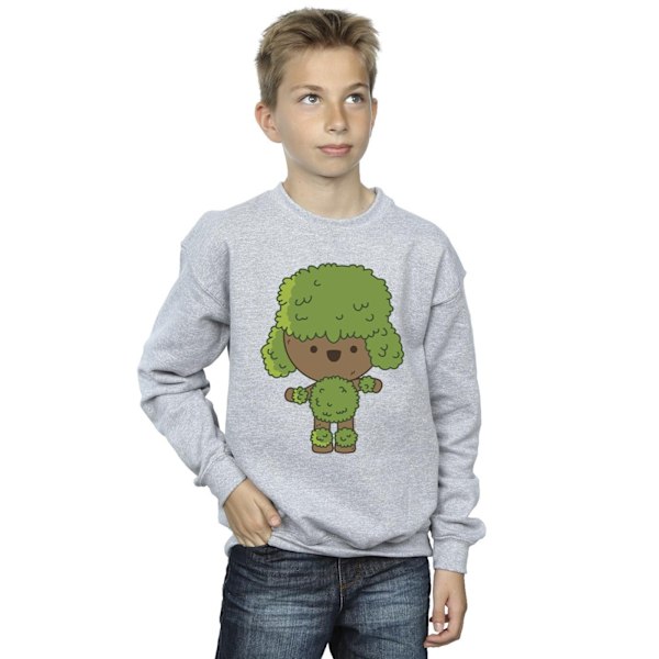 Marvel Boys I Am Groot Chibi Dance Sweatshirt 7-8 år Sport Sports Grey 7-8 Years