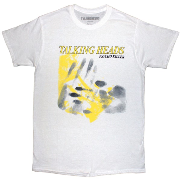 Talking Heads Unisex Vuxen Psycho Killer Hands T-Shirt XXL Vit White XXL