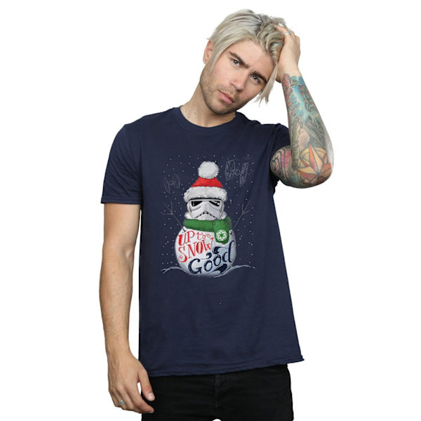 Star Wars Stormtrooper Up To Snow Good T-shirt 4XL Marinblå Navy Blue 4XL
