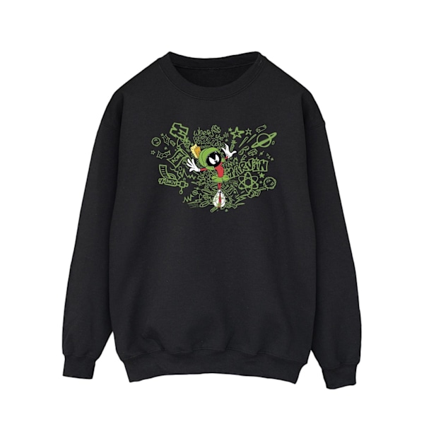 Looney Tunes ACME Doodles Marvin Martian Sweatshirt 3XL Svart Black 3XL