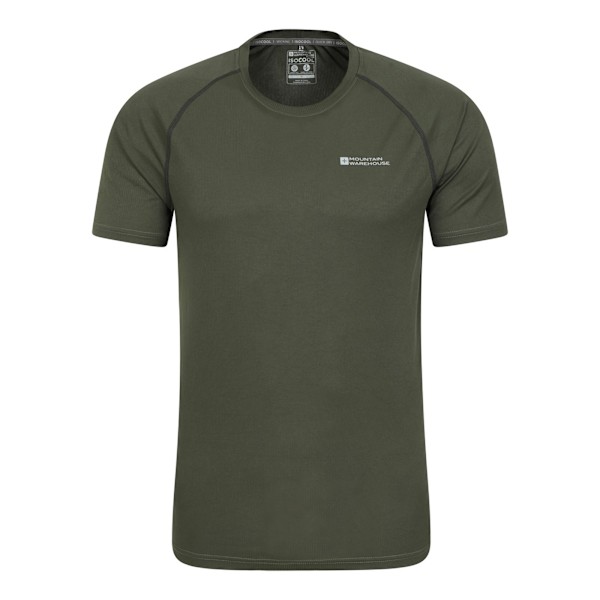 Mountain Warehouse Aero II T-shirt med korta ärmar för män, 3XL, khaki Khaki Green 3XL