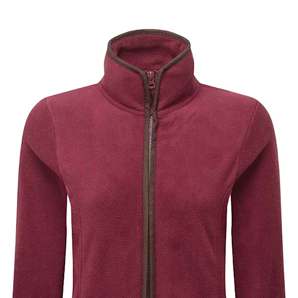 Premier Dam/Dam Artisan Kontrast Trim Fleece Jacka M Bur Burgundy/Brown M