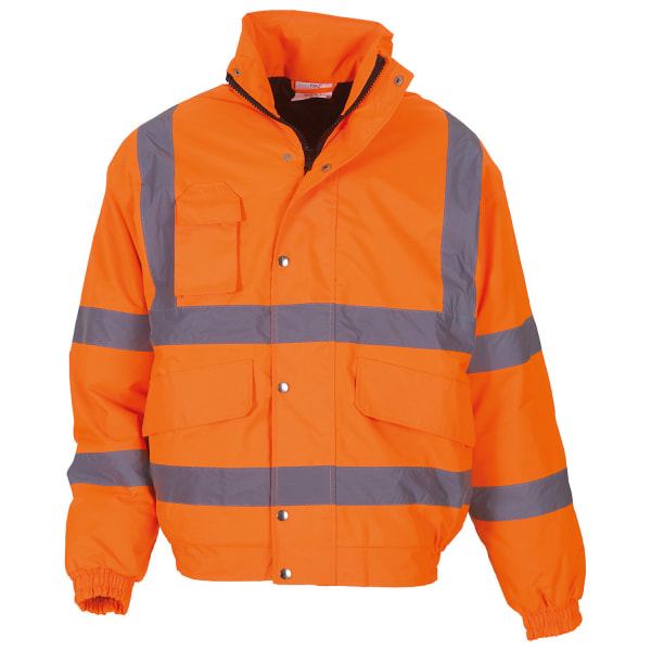 Yoko Unisex Adult Classic Hi-Vis Safety Bomber Jacket 5XL Orang Orange 5XL