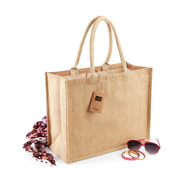 Westford Mill Classic Jute Shopper Bag One Size Natural Natural One Size