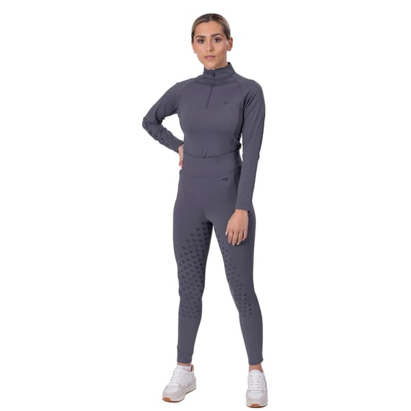Aubrion Dam Eltar Quarter Zip Underställströja XXS Grå Grey XXS