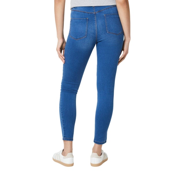 Dorothy Perkins Dam/Kvinnor Långa Skinny Ankle Grazer Jeans 10 Mid Wash 10 UK