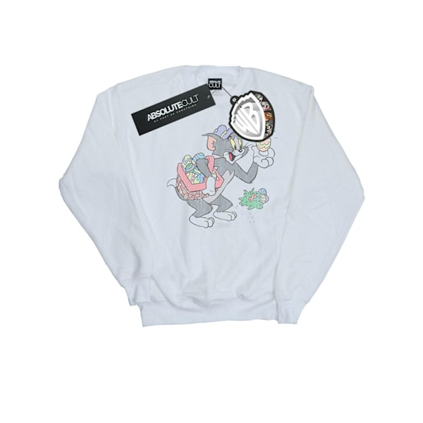 Tom And Jerry Boys Egg Hunt Sweatshirt 5-6 år Vit White 5-6 Years