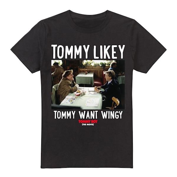 Tommy Boy Herr Tommy Likey T-Shirt 4XL Svart Black 4XL