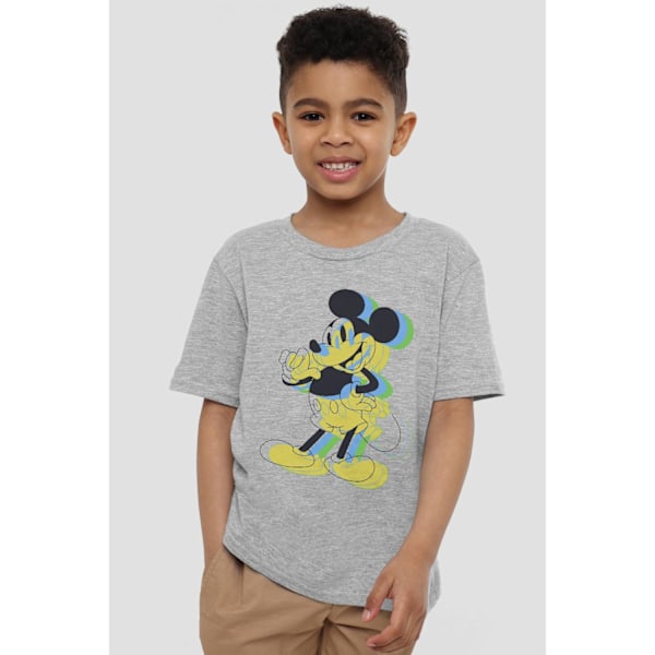 Disney Barn/Barn Trippy Musse Pigg T-shirt 3-4 År Spo Sport Heather 3-4 Years