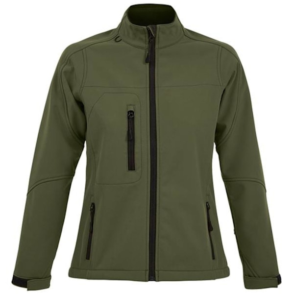 SOLS Dam/Dam Roxy Soft Shell Jacka (Andningsbar, Vindtät Och Vattenavvisande) Dark Green XL