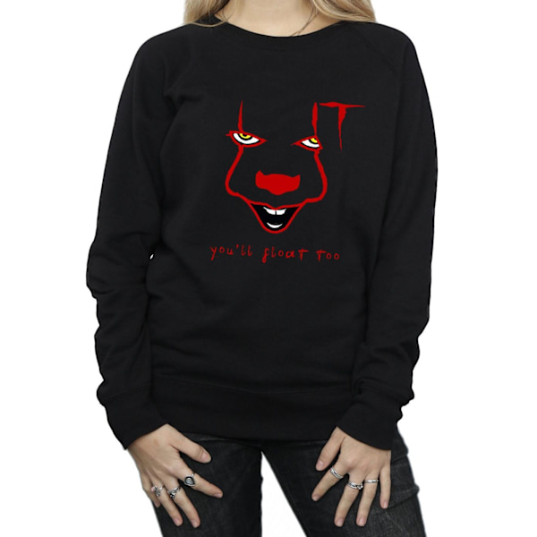 It Dam/Damer Pennywise Float Sweatshirt S Svart Black S