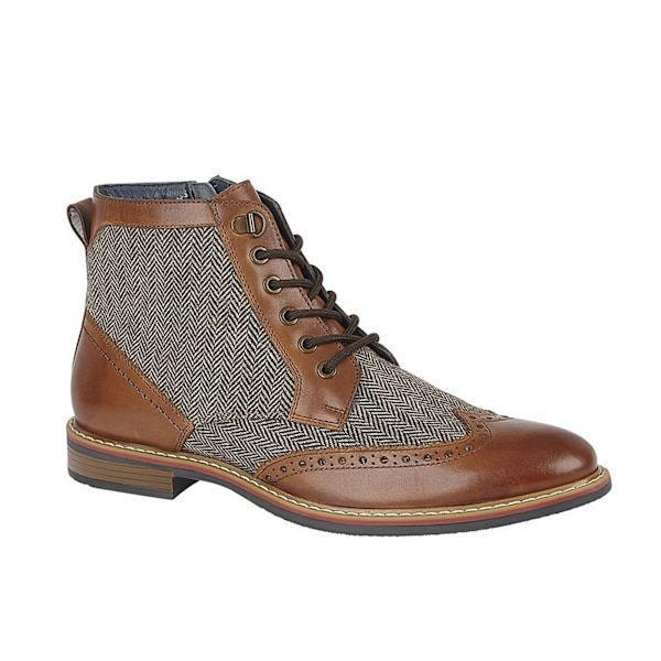 Roamers Herrbone Läder Ankel Boots 11 UK Tan Tan 11 UK