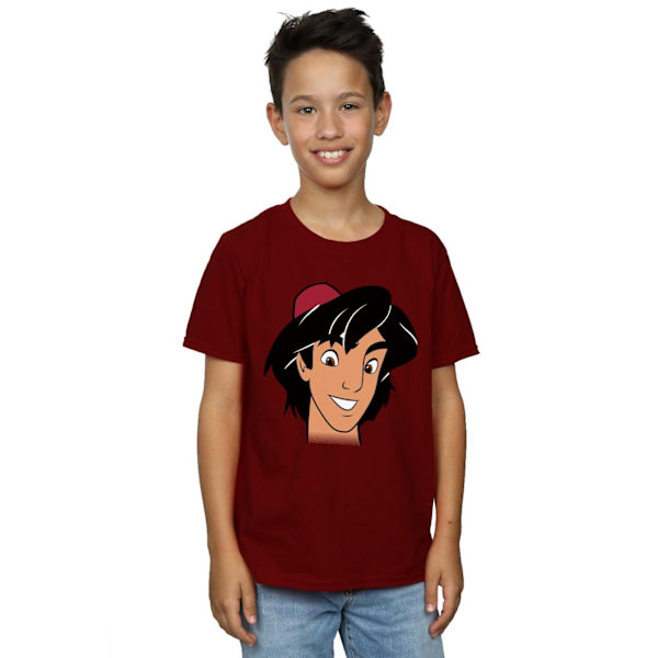 Disney Boys Aladdin Headshot T-Shirt 9-11 år Bourgogne Burgundy 9-11 Years