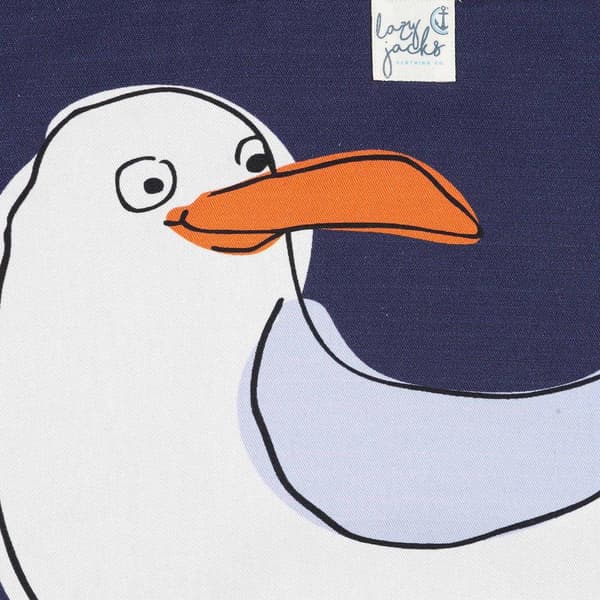 Lazy Jacks Seagull Tygväska One Size Blå Blue One Size