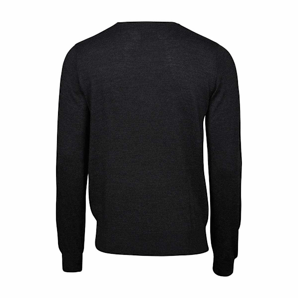 Tee Jays Herr Stickad Crew Neck Tröja 2XL Svart Black 2XL