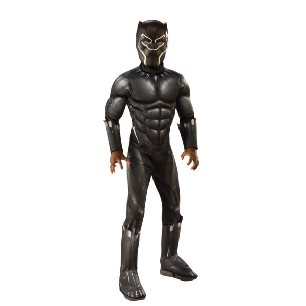 Avengers Endgame Childrens/Kids Deluxe Black Panther Costume S Black S