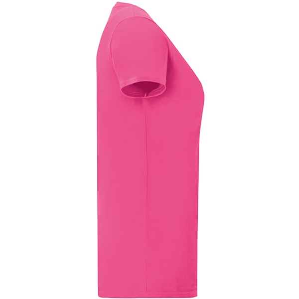 Fruit Of The Loom Dam/Damer Iconic T-Shirt XS Fuchsia Rosa Fuchsia Pink XS