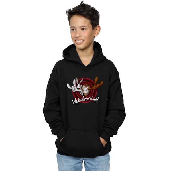 Looney Tunes Boys Livin´ It Up Hoodie 12-13 År Svart Black 12-13 Years