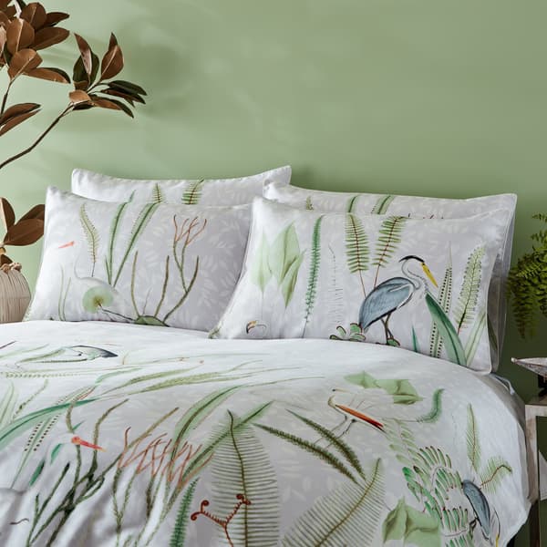 Paoletti Aaliyah Botanisk Påslakanset Superking Vit/Grön White/Green/Grey Superking
