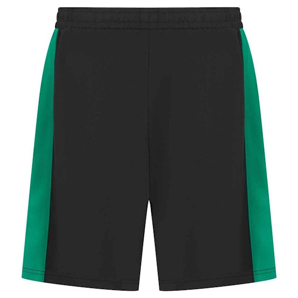 Finden & Hales Herr Knitted Pocket Shorts XS Svart/Smaragd Black/Emerald XS