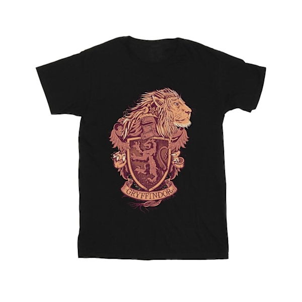 Harry Potter T-shirt för män Gryffindor Sketch Crest S Svart Black S