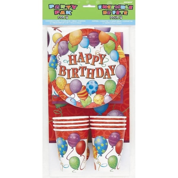 Unika festballonger Set (paket med 25) One S Multicoloured One Size