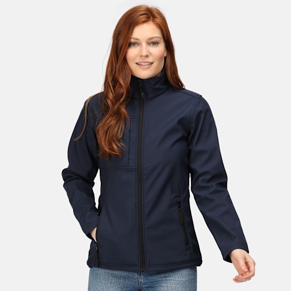 Regatta Womens/Ladies Octagon II Vattentät Soft Shell Jacka 2 Navy/Seal Grey 22