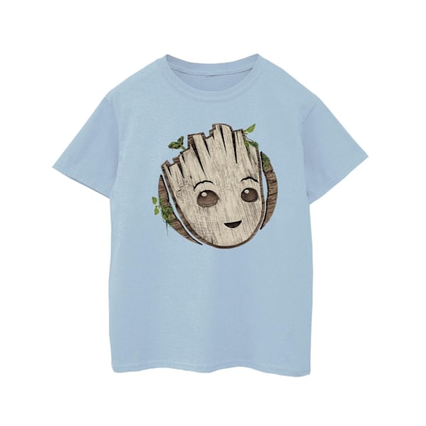 Marvel Girls I Am Groot Trähuvud Bomull T-shirt 5-6 år Ba Baby Blue 5-6 Years