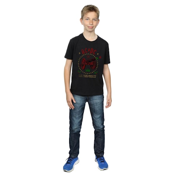 AC/DC Boys Christmas For Those T-Shirt 9-11 år Svart Black 9-11 Years