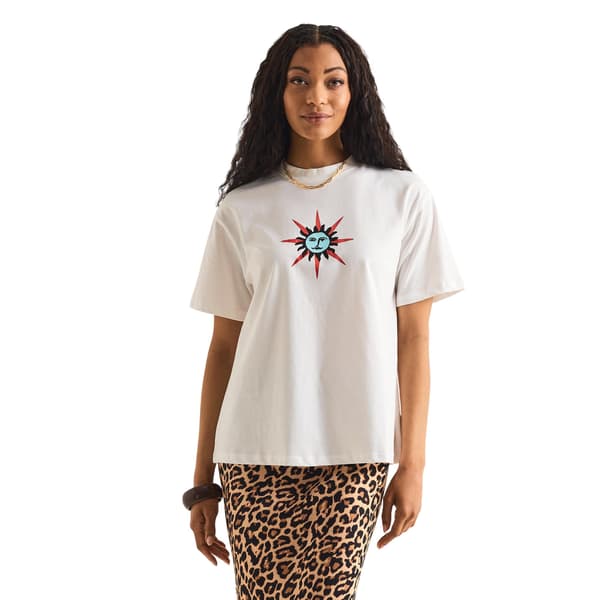 Never Fully Dressed Dam Marocko Sol T-shirt 8 UK Vit White 8 UK