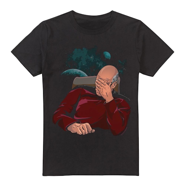 Star Trek Herr Facepalm T-Shirt S Svart Black S