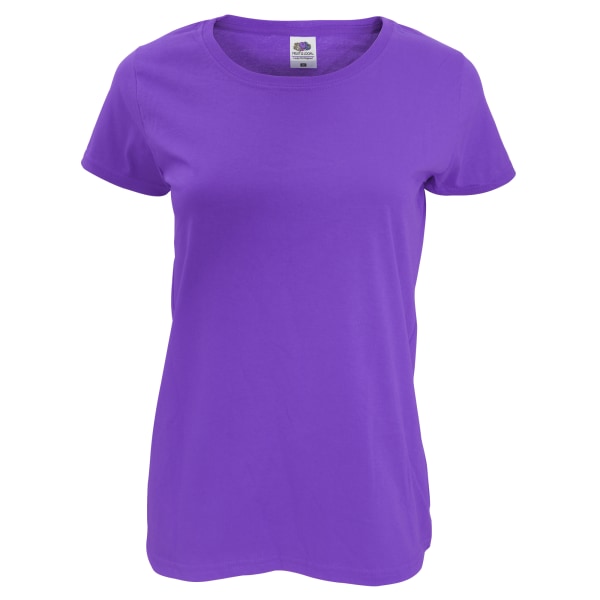 Fruit Of The Loom Dam/Dam Kortärmad Lady-Fit Original Purple XL