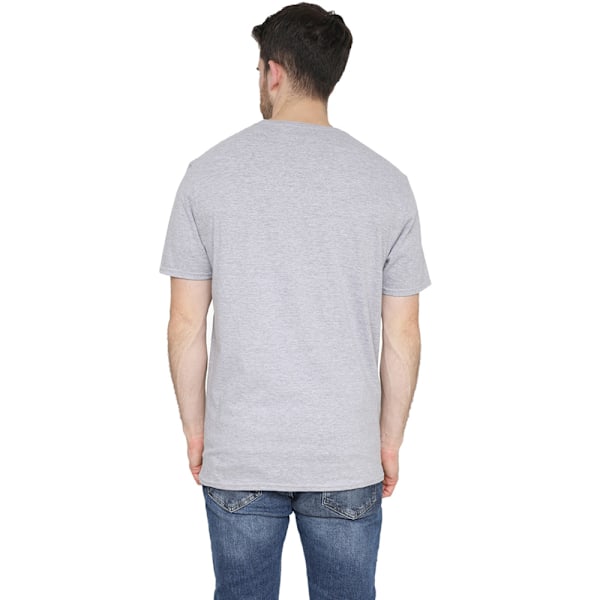 Mickey Mouse & Vänner Herr T-Shirt med Hopptryck Stl M Gråmelerad Heather Grey M