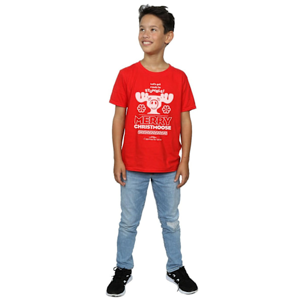 National Lampoon's Christmas Vacation Boys Merry Christmoose T-shirt Red 12-13 Years