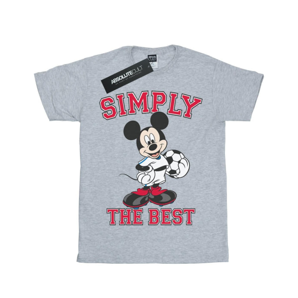 Disney Girls Mickey Mouse Simply The Best Cotton T-Shirt 12-13 Sports Grey 12-13 Years