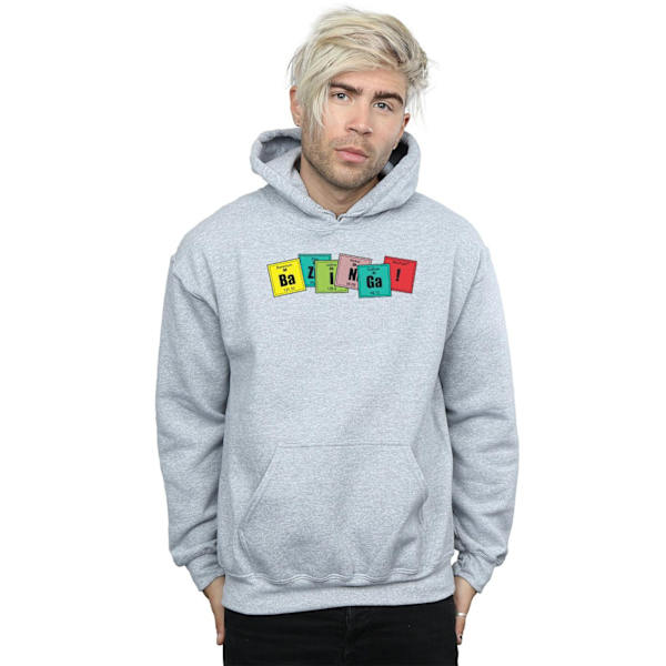 The Big Bang Theory Herr Bazinga Elements Hoodie M Sports Grey Sports Grey M