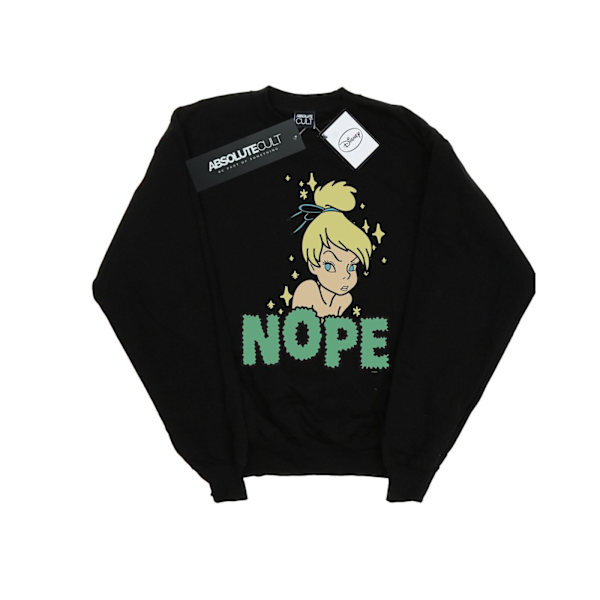 Disney Mens Tinker Bell Nope Sweatshirt 4XL Svart Black 4XL