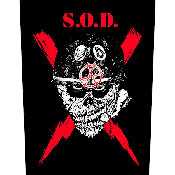 Stormtroopers Of Death Scrawled Lightning Patch One Size Black/ Black/Red/White One Size