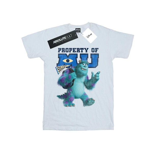 Disney Girls Monsters University Property Of MU Sulley Bomull T-shirt White 5-6 Years