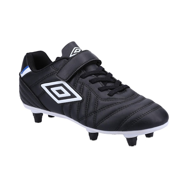 Umbro Speciali Liga Läderfotbollsskor för Barn 4 UK Black/White 4 UK