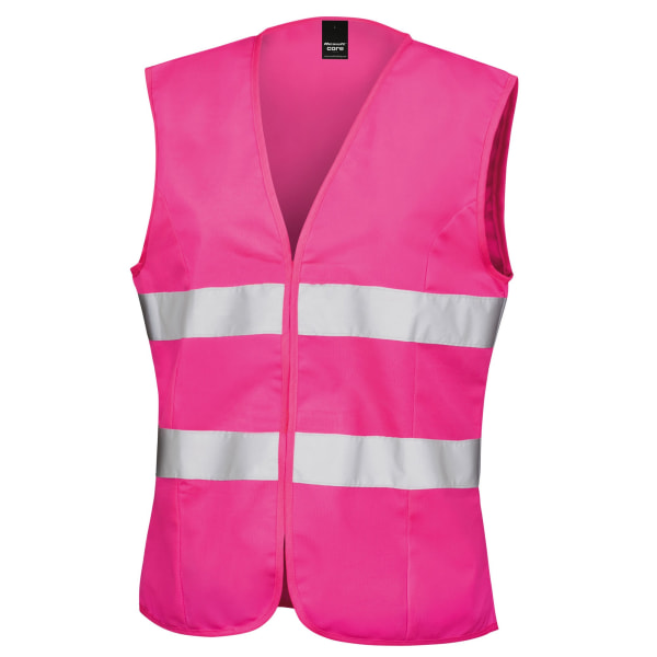Result Dam/Kvinnors Säkerhets Hi-Vis Väst XL Fluorescerande Rosa Fluorescent Pink XL
