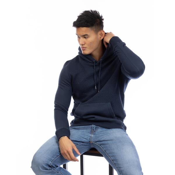 Peter Werth Herr Bomull Regular Hoodie L Mörkblå Dark Navy L