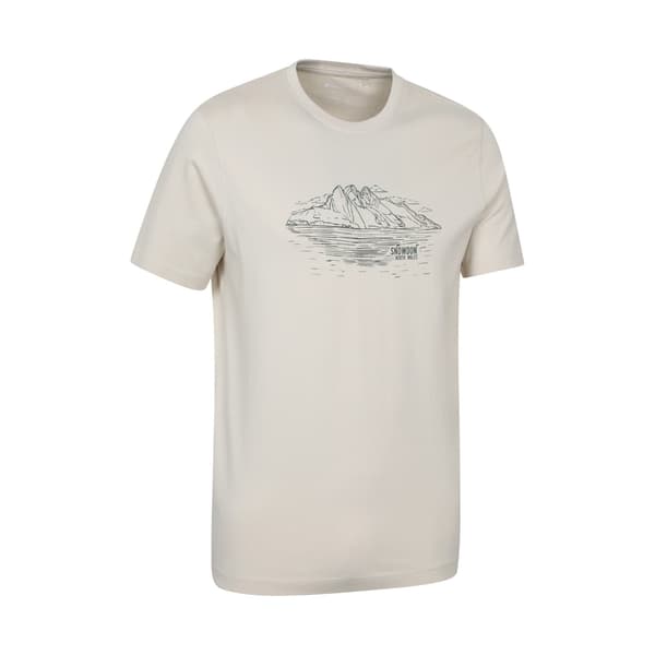 Mountain Warehouse Snowdon Mountain Kortärmad T-shirt för män Off White S