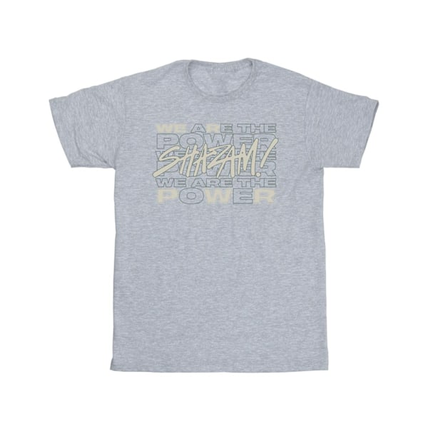 DC Comics Boys Shazam Fury Of The Gods We Are The Power T-Shirt Sports Grey 12-13 Years