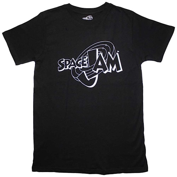 Space Jam Unisex Vuxen Retro Logotyp T-shirt M Svart Black M