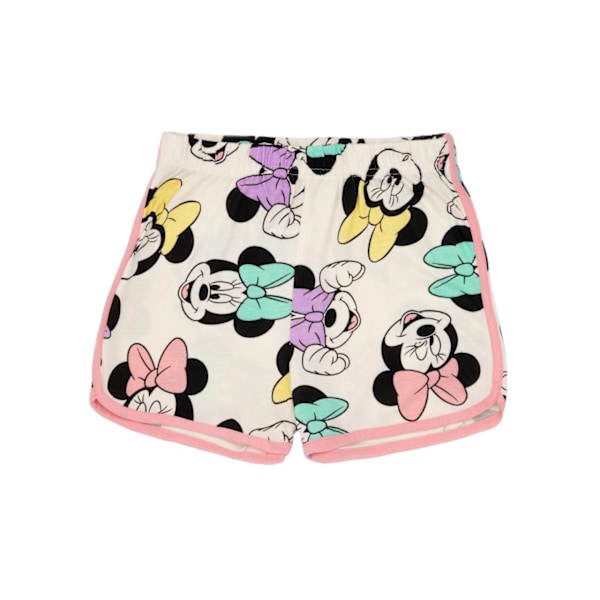 Minnie Mouse Flickor Pyjamasset med Tryck Överallt, Kort Modell, 2-3 År Wh White 2-3 Years