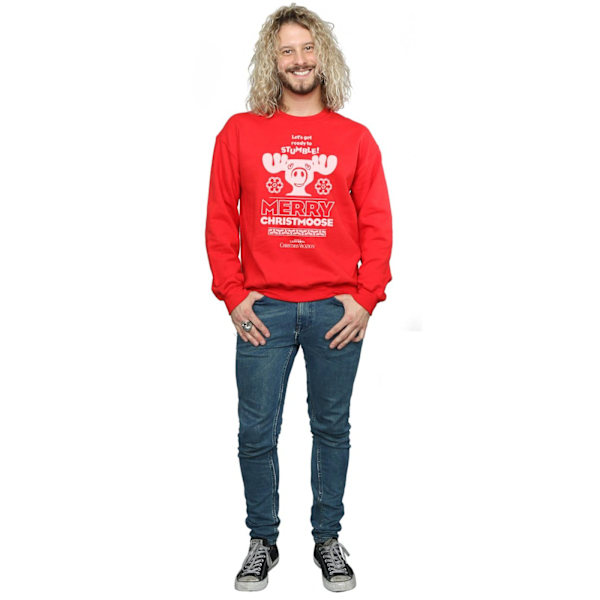 National Lampoon's Christmas Vacation Herr Merry Christmoose Sweatshirt Red M